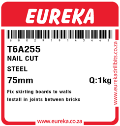 T6A255 - Cut Steel Nail -T6A255_Label_T